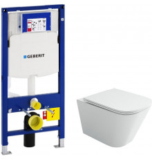 Комплект унитаза Ceramicanova Union CN4009T с инсталляцией Geberit Duofix Sigma UP320 111.300.00.5 с сиденьем Микролифт