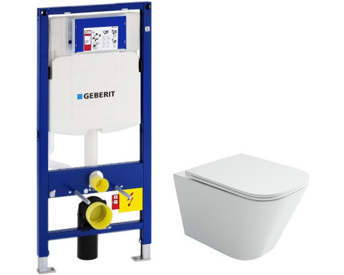 Комплект унитаза Ceramicanova Union CN4009T с инсталляцией Geberit Duofix Sigma UP320 111.300.00.5 с сиденьем Микролифт