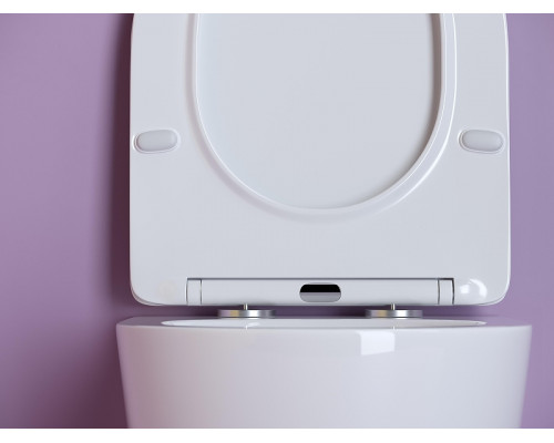 Комплект унитаза Ceramicanova Uno Rimless CN11001 с инсталляцией Charus City CR.200.21.01 с сиденьем Микролифт и клавишей смыва Хром глянцевый