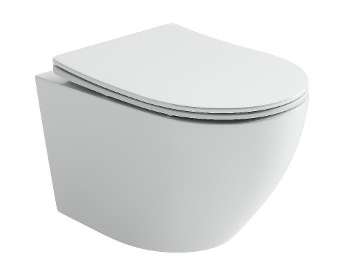 Унитаз Ceramicanova Uno Rimless CN11001 подвесной Белый с сиденьем Микролифт