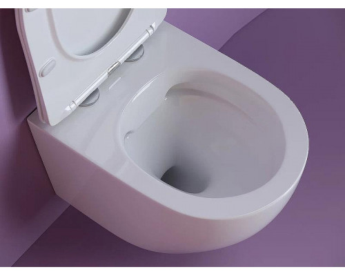 Унитаз Ceramicanova Uno Rimless CN11001 подвесной Белый с сиденьем Микролифт