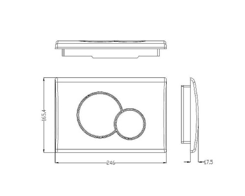 Комплект унитаза Ceramicanova Uno Rimless CN11001 с сиденьем Микролифт и инсталляцией WeltWasser WW Marberg 507 10000005949+10000005952 с клавишей смыва Хром глянцевый