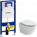 Комплект унитаза Ceramicanova Uno Rimless CN11001 с инсталляцией Geberit Duofix Sigma UP320 111.300.00.5 с сиденьем Микролифт Комплект унитаза Ceramicanova Uno Rimless CN11001 с инсталляцией Geberit Duofix Sigma UP320 111.300.00.5 с сиденьем Микролифт
