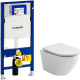 Комплект унитаза Ceramicanova Uno Rimless CN11001  с инсталляцией Geberit Duofix Sigma UP320 111.300.00.5 с сиденьем Микролифт