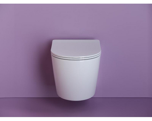 Комплект унитаза Ceramicanova Uno Rimless CN11001 с инсталляцией Tece Now 9400414 с сиденьем Микролифт и Черной матовой клавишей смыва