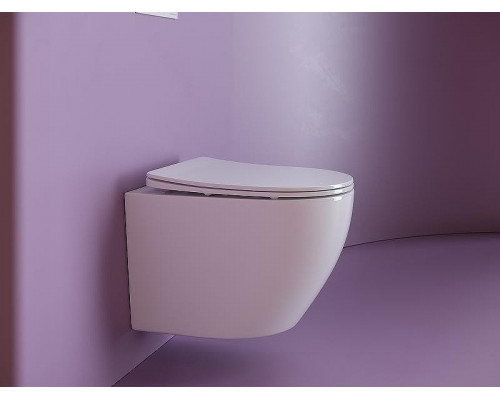 Комплект унитаза Ceramicanova Uno Rimless CN11001 с инсталляцией WellWant Standart 50 WWISI111BB с сиденьем Микролифт и Черной матовой клавишей смыва