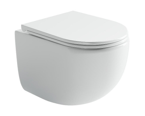 Унитаз Ceramicanova UP Rimless CN4007 подвесной Белый с сиденьем Микролифт