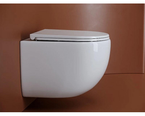 Унитаз Ceramicanova UP Rimless CN4007 подвесной Белый с сиденьем Микролифт