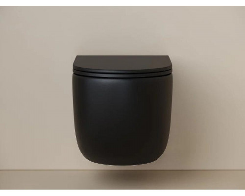 Унитаз Ceramicanova UP Rimless CN4007MB подвесной Черный матовый с сиденьем Микролифт