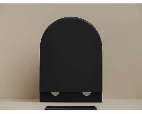 Унитаз Ceramicanova UP Rimless CN4007MB подвесной Черный матовый с сиденьем Микролифт