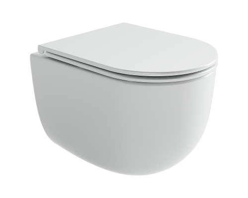 Унитаз Ceramicanova Voga CN4012T подвесной цвет Белый с сиденьем микролифт