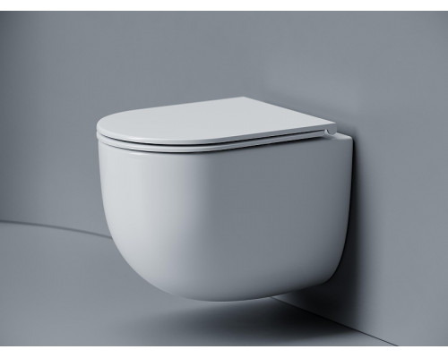 Унитаз Ceramicanova Voga CN4012T подвесной цвет Белый с сиденьем микролифт