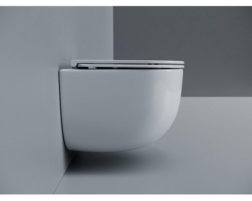 Унитаз Ceramicanova Voga CN4012T подвесной цвет Белый с сиденьем микролифт