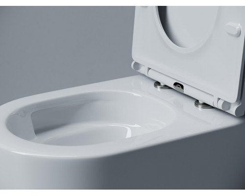 Унитаз Ceramicanova Voga CN4012T подвесной цвет Белый с сиденьем микролифт