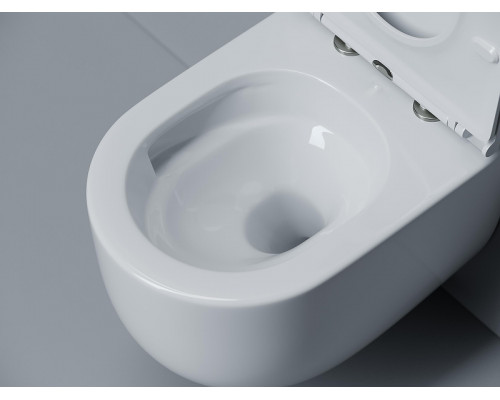 Унитаз Ceramicanova Voga CN4012T подвесной цвет Белый с сиденьем микролифт