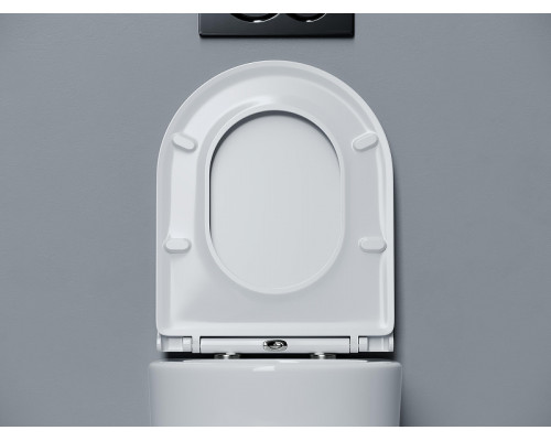 Унитаз Ceramicanova Voga CN4012T подвесной цвет Белый с сиденьем микролифт