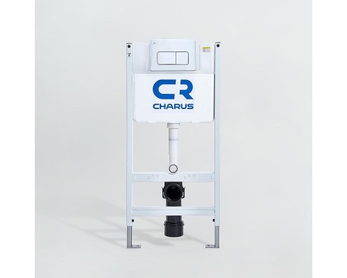 Комплект унитаза Ceramicanova Vogue CN4008T с инсталляцией Charus City CR.200.21.01 с сиденьем Микролифт и клавишей смыва Хром глянцевый