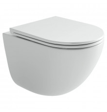 Унитаз подвесной Ceramicanova Тренд (Vogue) CN4008TMW цвет Белый матовый с сиденьем Микролифт