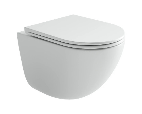 Унитаз подвесной Ceramicanova Тренд (Vogue) CN4008TMW цвет Белый матовый с сиденьем Микролифт