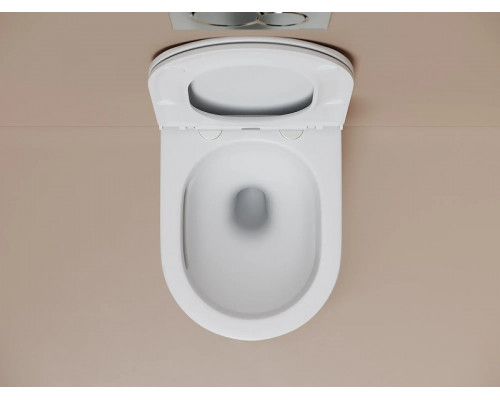 Унитаз подвесной Ceramicanova Тренд (Vogue) CN4008TMW цвет Белый матовый с сиденьем Микролифт