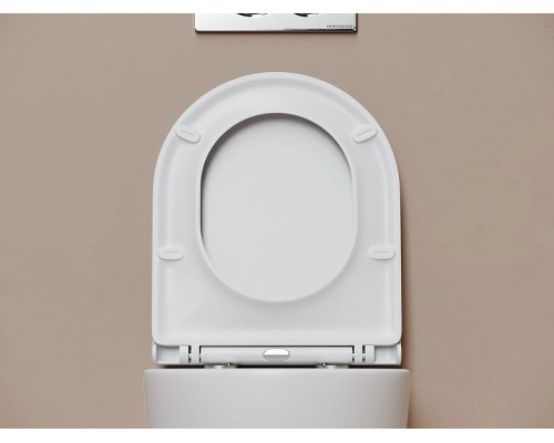 Унитаз подвесной Ceramicanova Тренд (Vogue) CN4008TMW цвет Белый матовый с сиденьем Микролифт