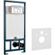 Унитаз с инсталляцией Ceramicanova Vogue CN4008T + WeltWasser WW Marberg 507 10000005949+10000005953 с сиденьем Микролифт с клавишей смыва Хром глянцевый