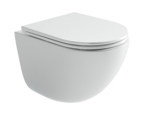 Унитаз с инсталляцией Ceramicanova Vogue CN4008T + WellWant Standart 50 WWISI111BB с сиденьем Микролифт и Черной матовой клавишей смыва