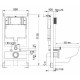 Унитаз с инсталляцией Ceramicanova Vogue CN4008T + WellWant Standart 50 WWISI111BB с сиденьем Микролифт и Черной матовой клавишей смыва