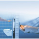 Унитаз с инсталляцией Ceramicanova Vogue CN4008T + Grohe Rapid SL 38775001 с сиденьем Микролифт и клавишей смыва Хром