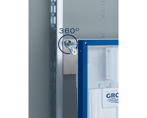 Унитаз с инсталляцией Ceramicanova Vogue CN4008T + Grohe Rapid SL 38775001 с сиденьем Микролифт и клавишей смыва Хром