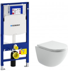 Унитаз с инсталляцией Ceramicanova Vogue CN4008T + Geberit Duofix Sigma UP320 111.300.00.5 с сиденьем Микролифт