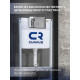 Унитаз с инсталляцией Ceramicanova Vogue CN4008T + Charus City CR.200.21.01 с сиденьем Микролифт и клавишей смыва Хром глянцевый