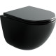 Унитаз Ceramicanova Vogue CN4008TMB подвесной Черный матовый с сиденьем Микролифт