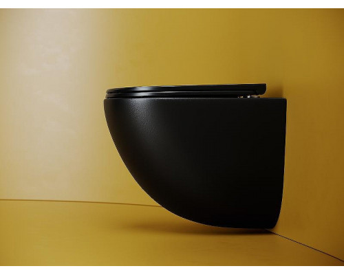 Унитаз Ceramicanova Vogue CN4008TMB подвесной Черный матовый с сиденьем Микролифт