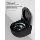 Унитаз Ceramicanova Vogue CN4008TMB подвесной Черный матовый с сиденьем Микролифт
