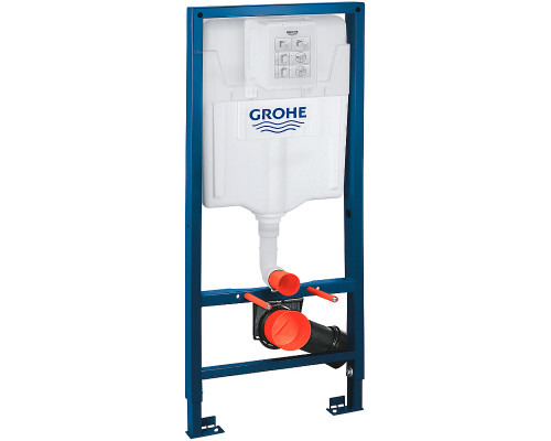 Комплект унитаза Ceramicanova Vogue CN4008T с инсталляцией Grohe Rapid SL 38811KF0 с сиденьем Микролифт и Черной матовой клавишей смыва