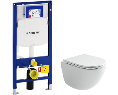 Комплект унитаза Ceramicanova Vogue CN4008T с инсталляцией Geberit Duofix Sigma UP320 111.300.00.5 с сиденьем Микролифт