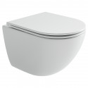 Унитаз подвесной Ceramicanova Альба (Alba) CN11005T цвет Белый с сиденьем Микролифт Унитаз подвесной Ceramicanova Альба (Alba) CN11005T цвет Белый с сиденьем Микролифт