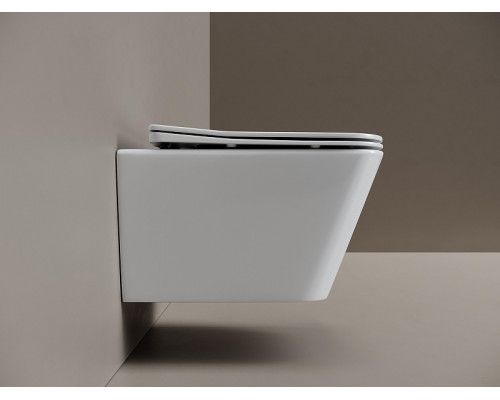 Унитаз подвесной Ceramicanova Миро (Miro) CN11003T цвет Белый с сиденьем Микролифт