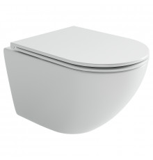 Унитаз подвесной Ceramicanova Вихрь (Whirl) CN11007T цвет Белый с сиденьем Микролифт
