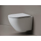 Унитаз подвесной Ceramicanova Вихрь (Whirl) CN11007T цвет Белый с сиденьем Микролифт