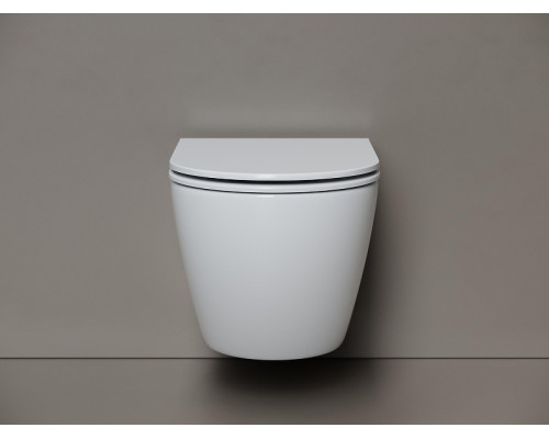 Унитаз подвесной Ceramicanova Вихрь (Whirl) CN11007T цвет Белый с сиденьем Микролифт