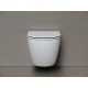 Унитаз подвесной Ceramicanova Вихрь (Whirl) CN11007T цвет Белый с сиденьем Микролифт