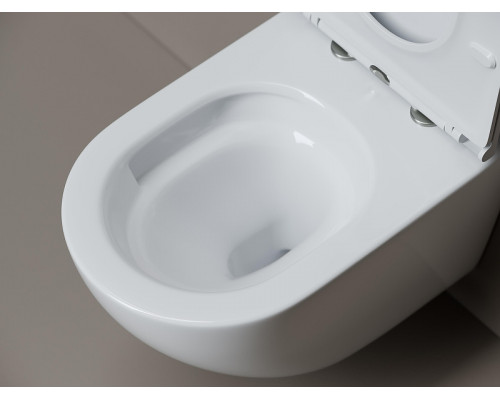 Унитаз подвесной Ceramicanova Вихрь (Whirl) CN11007T цвет Белый с сиденьем Микролифт