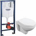 Комплект унитаза Cersanit Delfi TPL S-MZ-DELFI-PL с инсталляцией Grohe Rapid SL 38772001 с сиденьем Микролифт и клавишей смыва Хром Комплект унитаза Cersanit Delfi TPL S-MZ-DELFI-PL с инсталляцией Grohe Rapid SL 38772001 с сиденьем Микролифт и клавишей смыва Хром