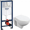 Комплект унитаза Cersanit Delfi TPL S-MZ-DELFI-PL с инсталляцией Grohe Rapid SL 38721001 с сиденьем Микролифт и клавишей смыва Хром Комплект унитаза Cersanit Delfi TPL S-MZ-DELFI-PL с инсталляцией Grohe Rapid SL 38721001 с сиденьем Микролифт и клавишей смыва Хром