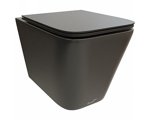Santeh-Crystal.ru: Унитаз Cerutti SPA Maiella Aria MB CT9163 подвесной Черный матовый с сиденьем Микролифт Купить Унитаз Cerutti SPA Maiella Aria MB CT9163 подвесной Черный матовый с сиденьем Микролифт в магазине сантехники Santeh-Crystal.ru
