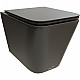Купить Унитаз Cerutti SPA Maiella Aria MB CT9163 подвесной Черный матовый с сиденьем Микролифт в магазине сантехники Santeh-Crystal.ru