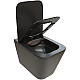 Купить Унитаз Cerutti SPA Maiella Aria MB CT9163 подвесной Черный матовый с сиденьем Микролифт в магазине сантехники Santeh-Crystal.ru
