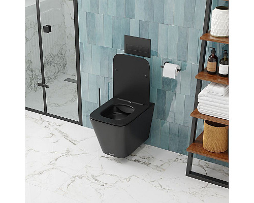 Santeh-Crystal.ru: Унитаз Cerutti SPA Maiella Aria MB CT9163 подвесной Черный матовый с сиденьем Микролифт Купить Унитаз Cerutti SPA Maiella Aria MB CT9163 подвесной Черный матовый с сиденьем Микролифт в магазине сантехники Santeh-Crystal.ru